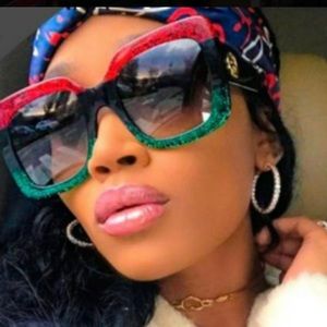 Wide Frame Patchwork Sunglasses 🕶